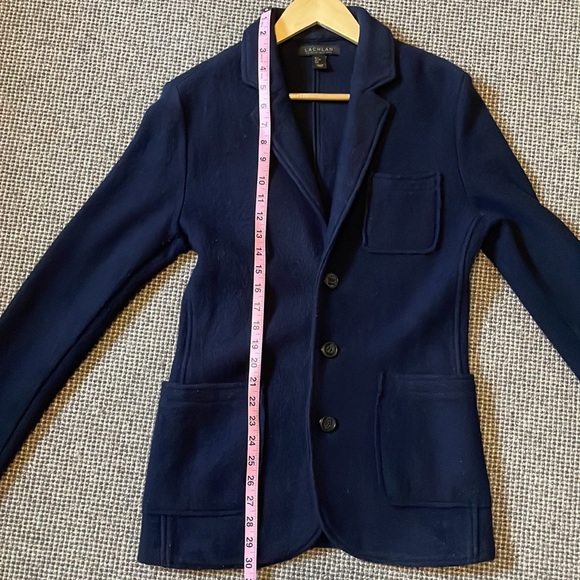 Lachlan Navy 100% Wool Blazer Women’s Small - Picture 13 of 14